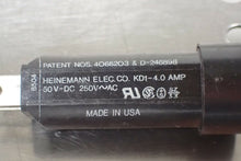Load image into Gallery viewer, Heinemann KD1-4.0 Amp 50VDC 250VAC Circuit Breakers Used W/ Warranty (Lot of 9)