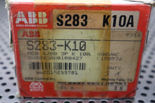 Load image into Gallery viewer, ABB S283-K10A Circuit Breakers 10A 480VAC 3P Used With Warranty (Lot of 3)