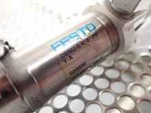 Load image into Gallery viewer, Festo DSNU-3/4"-5"-PPV-A Pneumatic Cylinder w/ FESTO 34877 Check Valve USED