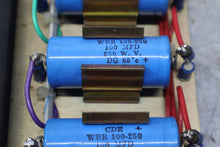 Load image into Gallery viewer, (10) DALE HL-95-08Z Resistors (5) CDE WB 100-250 100MFD 250W V Capacitors Used