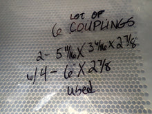 Load image into Gallery viewer, (2) 5-11/16" X 3-3/8 X 2-7/8" & (4) 4-6" 2-7/8" Couplings Used With Warranty