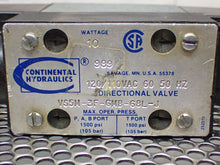 Load image into Gallery viewer, Continental Hydraulics VS5M-3F-GMB-68L-J Directional Valve 120/110VAC 60/50Hz