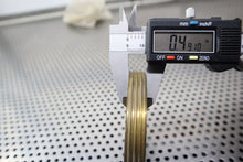 Load image into Gallery viewer, 3-1/2" Brass Drain Cover Plugs New Old Stock (Lot of 3) See All Pictures