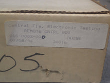 Load image into Gallery viewer, Central Fla. Electronic Testing 016-0003-000 Remote Control Box New Old Stock