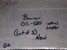 Load image into Gallery viewer, Banner OC-120 18822 Optical Coupler Relays New Old Stock (Lot of 3)