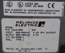 Load image into Gallery viewer, Reliance Electric SP500 1SU41002 2HP Drive 380-460VAC Used Warranty See All Pics