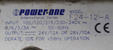Load image into Gallery viewer, Power-One Model F24-12-A Power Supply 100/120/215/230-240V Used See All Pictures