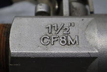 Load image into Gallery viewer, 1-1/2" CF8M 1000WOG Ball Valves Used With Warranty (Lot of 3) See All Pictures
