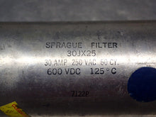 Load image into Gallery viewer, Sprague 30JX25 30A 250VAC 60Cy 600VDC Filters Used With Warranty (Lot of 3)