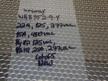 Load image into Gallery viewer, Unimax WHB152-9-Y 22A 125, 277VAC 15A 480VAC Snap Switches New (Lot of 5)