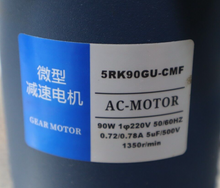 Load image into Gallery viewer, 5RK90GU-CMF AC motor 90W 220V 50/60Hz W/ 5GN-5-K Gear Motor 1:5 Used See Pics