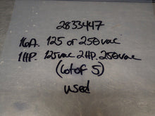 Load image into Gallery viewer, 2833447 16A 125 Or 250VAC Limit Switches Used With Warranty (Lot of 5)