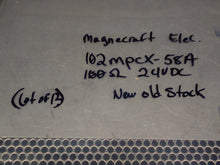 Load image into Gallery viewer, Magnecraft 102MPCX-58A 100Ohms 24VDC Relays New Old Stock (Lot of 13)