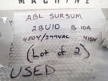 Load image into Gallery viewer, ABL SURSUM 2BU10 B 10A 480Y/277VAC 415V Circuit Breakers Used (Lot of 2)