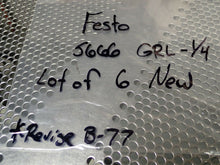 Load image into Gallery viewer, Festo 5666 GRL-1/4 Flow Control Valves New Old Stock (Lot of 6)
