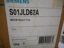 Load image into Gallery viewer, Siemens S01JLD62A Ser A MCCB Shunt Trip Auxiliary Switch 120V New In Box
