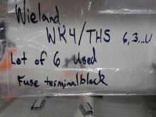 Load image into Gallery viewer, Wieland WK4/THS 6,3...U Fuse Holder Terminal Blocks Used W/ Warranty (Lot of 6)
