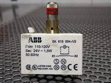 Load image into Gallery viewer, ABB SK 615 004-AG Contact Block Light Module 110-120V 24V-1,5W 50/60Hz Used
