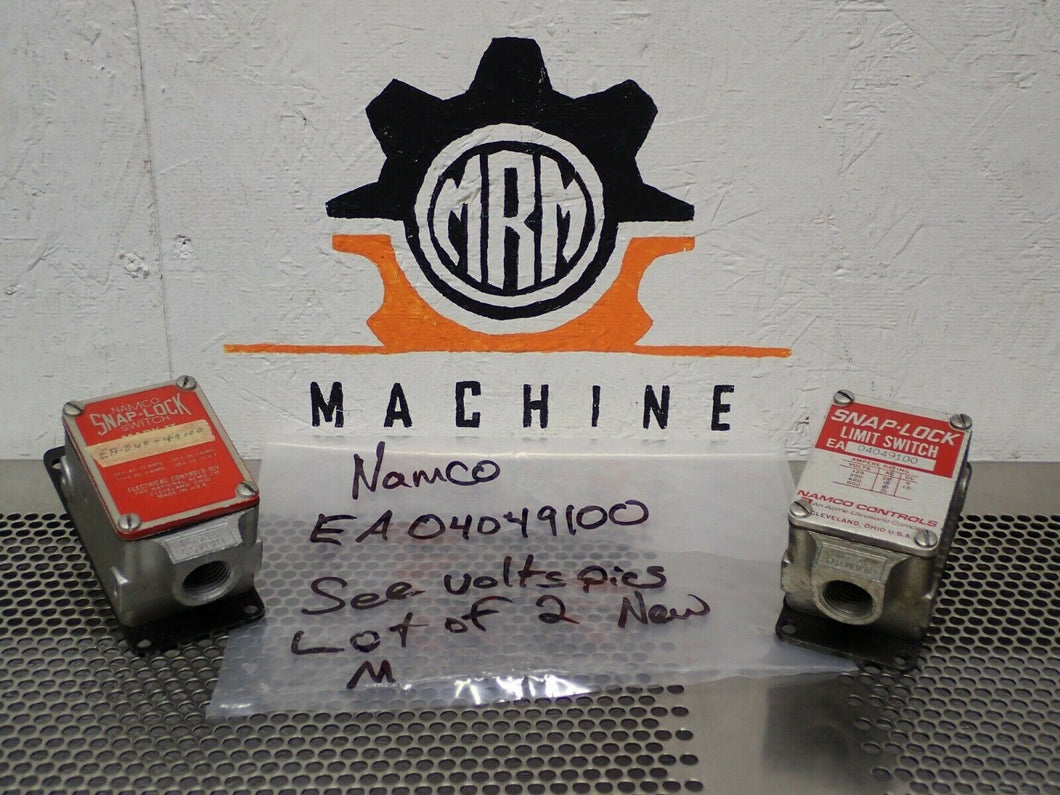 Namco EA04049100 Snap-Lock Limit Switch See Pics For Specs New (Lot of 2)