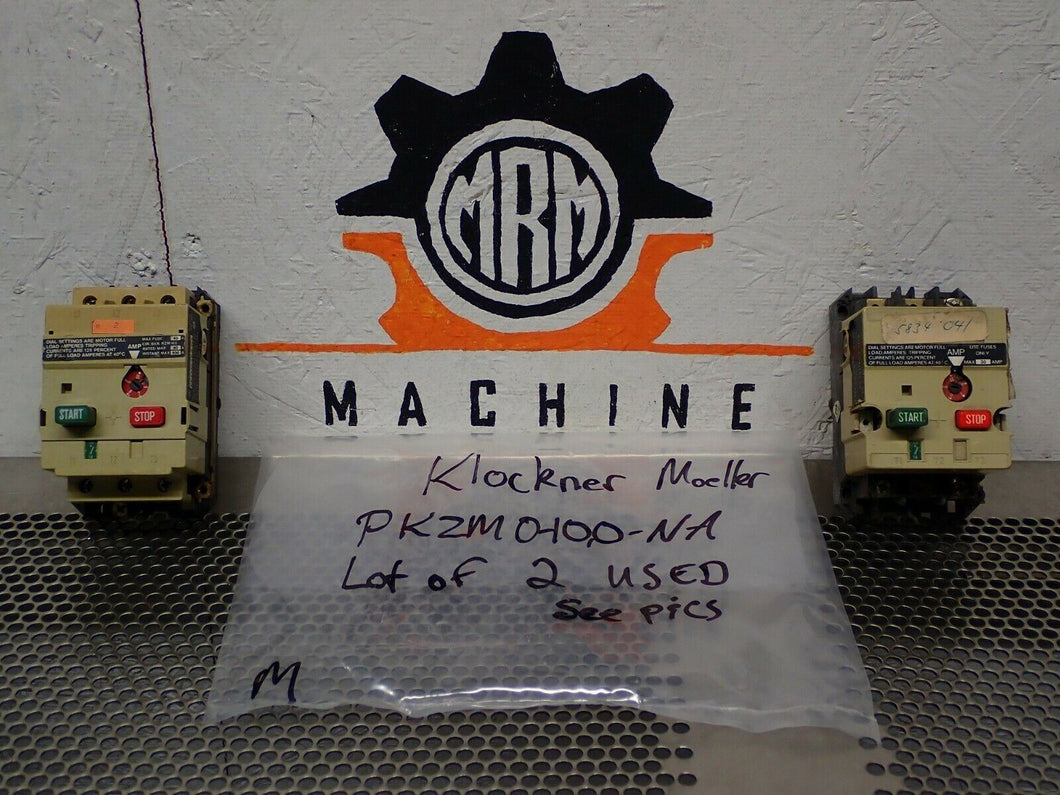 Klockner Moeller PKZM0-10,0-NA Manual Motor Starter 6-10A Used Warranty Lot of 2
