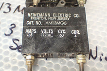 Load image into Gallery viewer, HEINEMANN AM13MG6 Circuit Breakers 117VAC 0.5A CYC 60 Used Warranty (Lot of 3)
