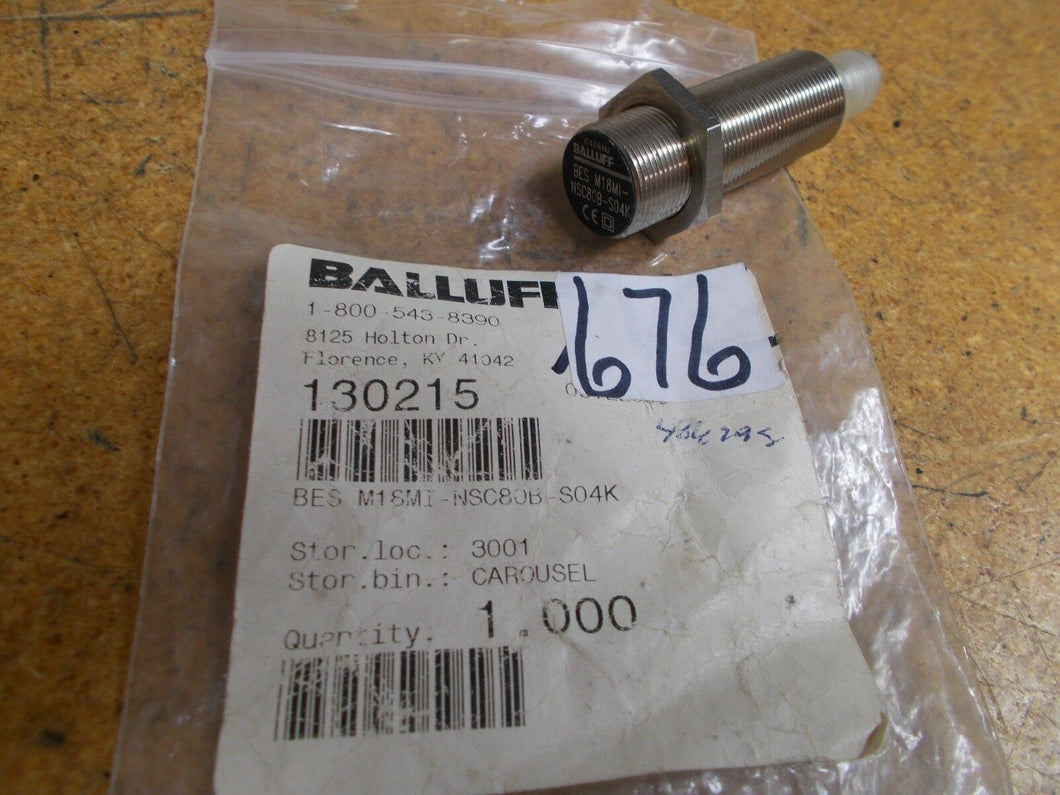 Balluff 130215 BES M18MI-NSC80B-S04K Inductive Sensor New