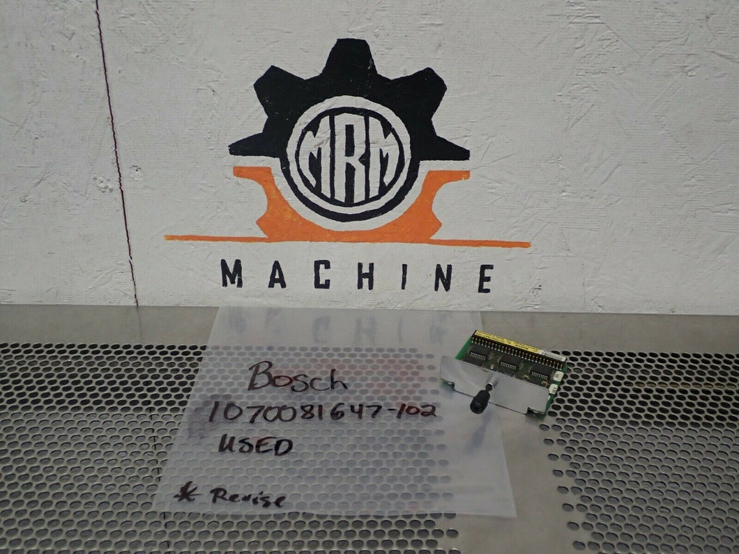 BOSCH 1070081647-102 Module MLTBD76543210ADR Used With Warranty See All Pictures