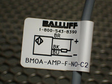 Load image into Gallery viewer, Balluff BMOA-AMP-F-NO-C-02 Sensor 10-30VDC 200mA 500Hz New Old Stock (Lot of 3)
