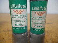 Load image into Gallery viewer, Littelfuse FLNR-60 (2) Dual Element Time Delay Fuses 60A 250V Used With Warranty
