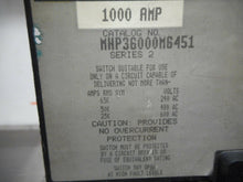 Load image into Gallery viewer, Square D MHP36000M6451 Ser 2 Circuit Breaker 1000A 600VAC 250VDC Used Warranty
