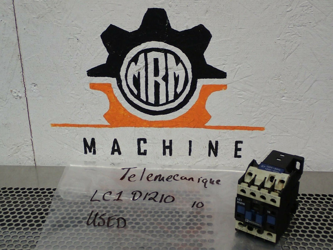 Telemecanique LC1D1210 10 Contactor W/ G7 Coil 120V 50/60Hz Used With Warranty
