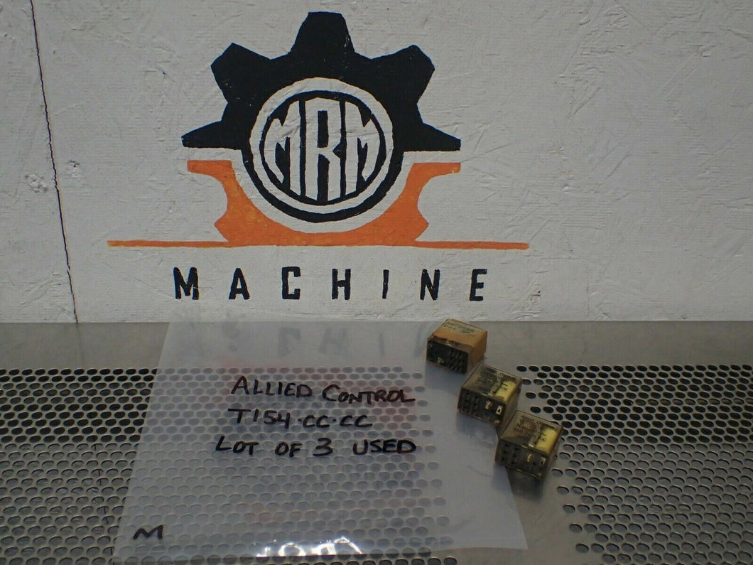 Allied Control T154-CC-CC Relays 72VDC 5800Ohms Used With Warranty (Lot of 3)