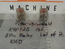 Load image into Gallery viewer, Potter &amp; Brumfield KRP11AG 12V 8 Pin Relays Used With Warranty (Lot of 2)
