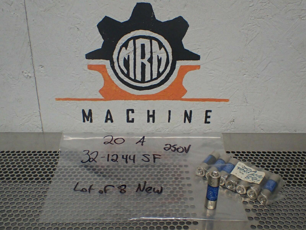 32-1244SF 20A 250V Fuses New Old Stock (Lot of 8)