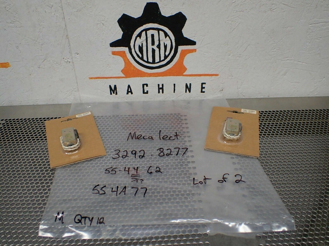 MECALECT 55-44-62 554A77 3292.8277 Solenoids New Old Stock (Lot of 2)
