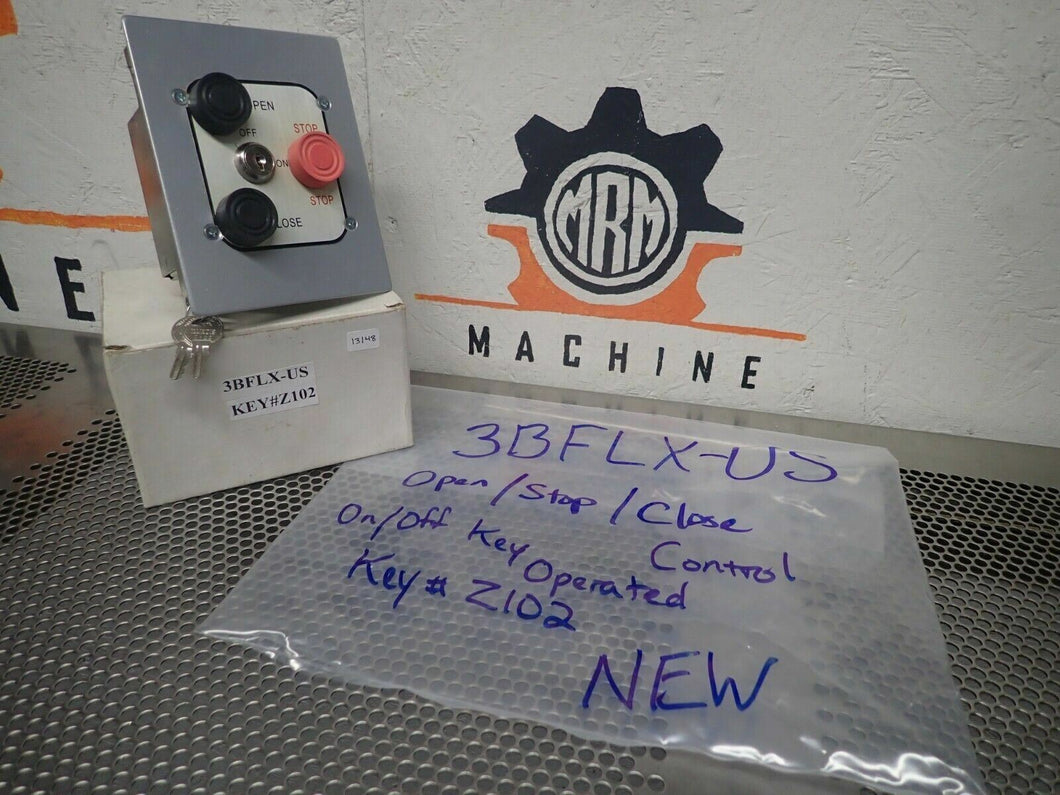 3BFLX-US Key# Z102 Garage Door Keyed Control Station New Old Stock