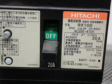 Load image into Gallery viewer, HITACHI RX100 Circuit Breaker 20A 3 Pole 50/60Hz AC200-415V Used With Warranty
