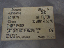 Load image into Gallery viewer, Rockwell Automation 2090-UXLF-HV330 Ser A AC Drive RFI Filter 520VAC 3Ph 30A
