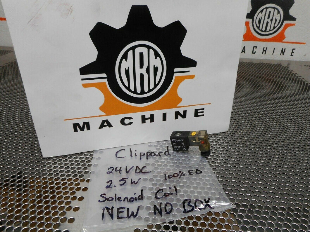 Clippard 24VDC 2.5W 100%ED Solenoid Coil With Connector New No Box