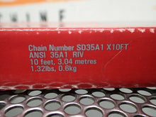 Load image into Gallery viewer, RENOLD SD35A1 X10FT ANSI 35A1 RIV 10Feet 1.32lbs Standard Duty Chain New In Box

