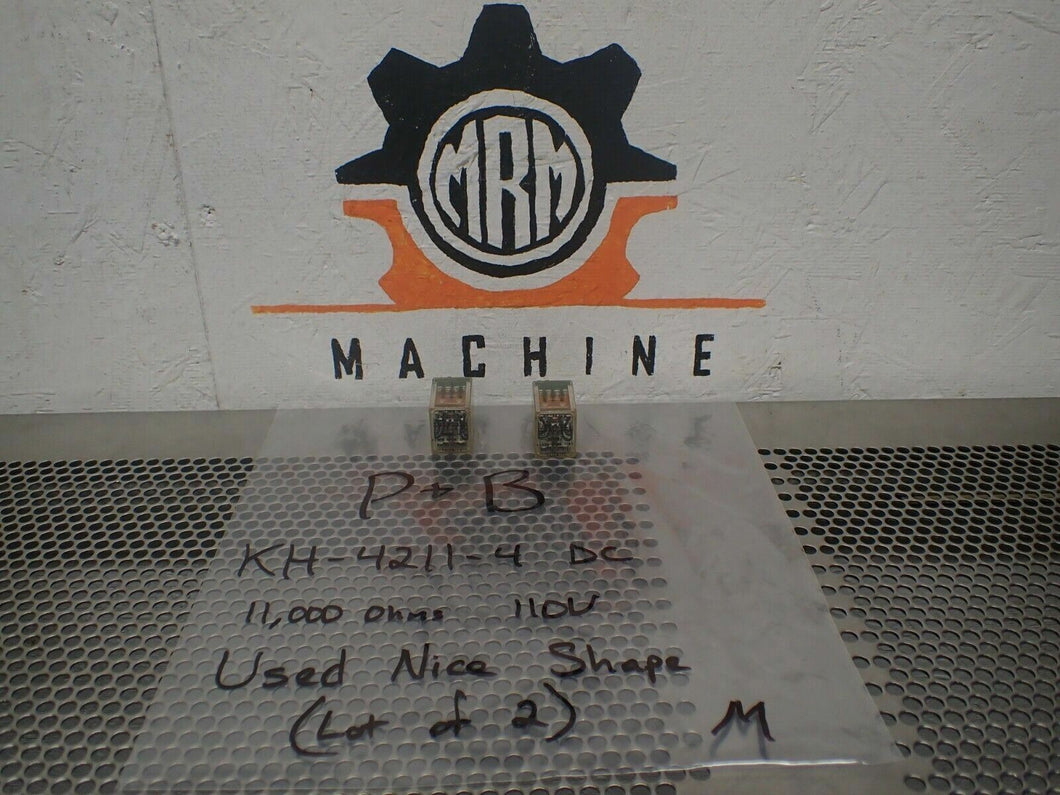 Potter & Brumfield KH-4211-4 Relays 11,000 Ohms 110VDC Used W/ Warranty Lot of 2