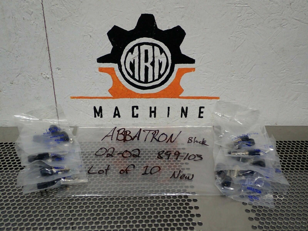 Abbatron 02-02 899-103 Black Binding Posts New Old Stock (Lot of 10)