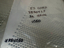 Load image into Gallery viewer, ES Corp 7306 28304LJ Solenoid Switch 5A 125VAC Used With Warranty
