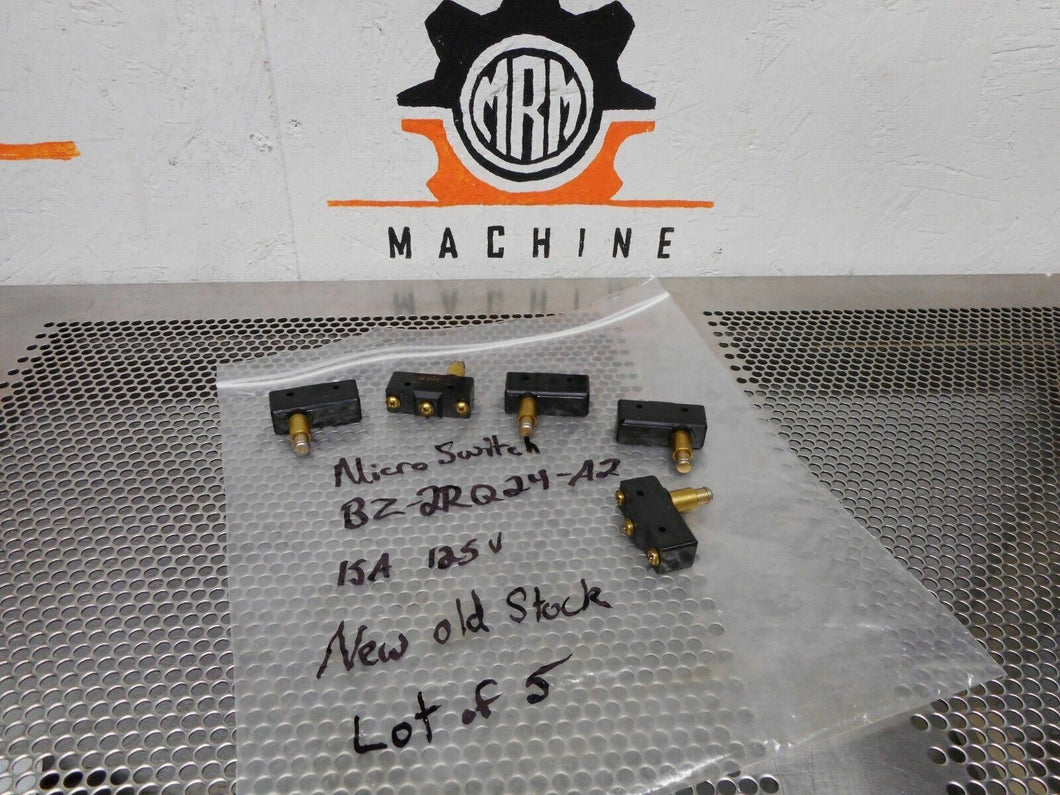 Micro Switch BZ-2RQ24-A2 Basic Switch 15A 125, 250 Or 480VAC New Old Stock 5 Lot