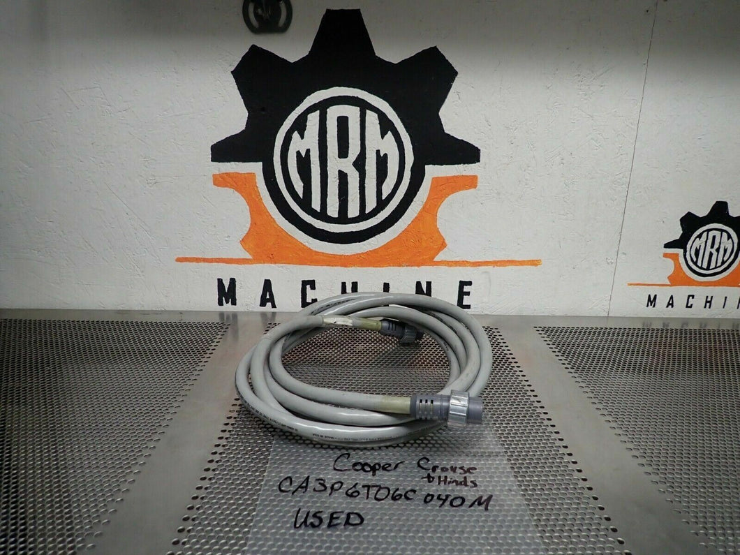 Cooper Crouse-Hinds CA3P6T06C040M 3P Soft Power Cable 4 Meter Used With Warranty