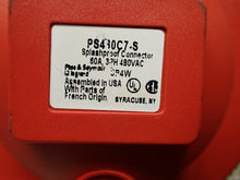 Load image into Gallery viewer, Pass &amp; Seymour PS430C7-S Splashproof Connector 60A 3PH 480VAC Used W/ Warranty
