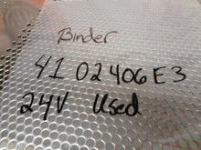 Load image into Gallery viewer, Binder 70036202/114 Type 41 02406E3 24V Motor Used With Warranty
