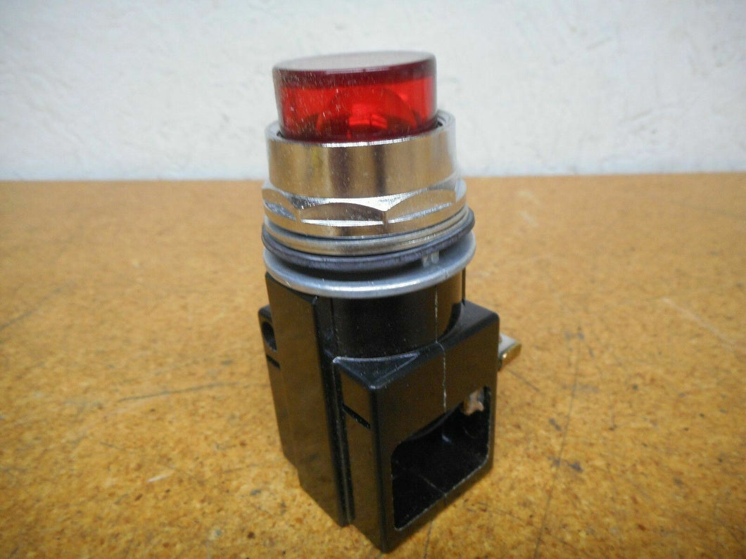 Furnas 52PA4EB Ser F Red Pilot Light 120 AC-DC New Old Stock
