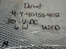 Load image into Gallery viewer, Durant 4-Y-40155-402 4 Digit Counter 110VDC 6W Used With Warranty
