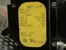 Load image into Gallery viewer, Airpax 205-111-1068-3 Circuit Breakers 20A 277/480V 50/60Hz 3Pole New (Lot of 6)
